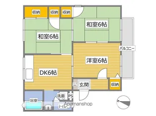 メゾン・ド・ジョビオ【205号室】の間取り
