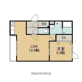 INDIO北栄町【1階】の間取り