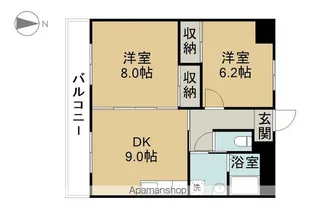 クレセントにしき【304号室】の間取り