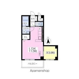 グリーンコンフォート【201号室号室】の間取り