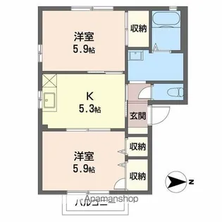 フォーレスウィングD【2階】の間取り