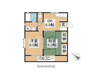 レジデンスモト【103号室】の間取り
