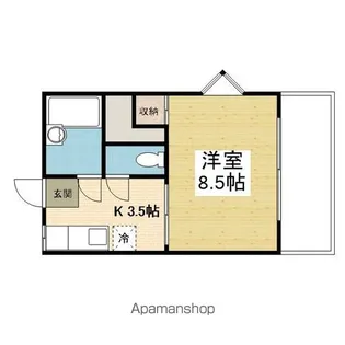 パインビレッジ南斎院【1階】の間取り