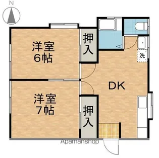 栄和ハイツ【1階】の間取り
