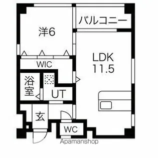 ベルメゾン田代本通【1階】の間取り