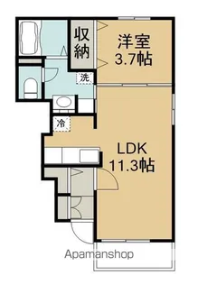 ラフレシール【104号室】の間取り