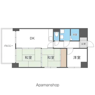 大砂ビル【202号室】の間取り