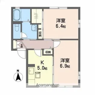 フォーレス川平【1階】の間取り