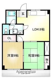 グリーンフィールドA【2階】の間取り