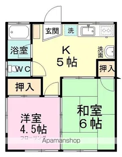 カーサつるや【2階】の間取り