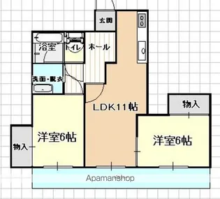コーポラスウエキ【4階】の間取り