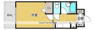 メゾンクレール大濠(旧 DSロイヤルコンフォート大濠)【2階】の間取り
