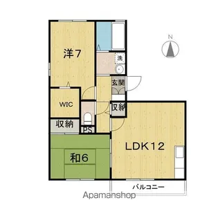 ウイングⅢ【301号室】の間取り