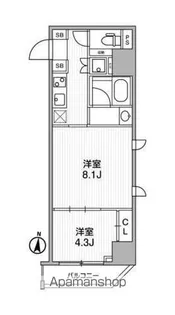 ラヴィエール錦糸公園【3階】の間取り