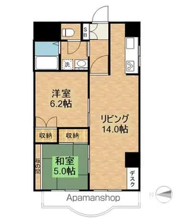 東京都三鷹市下連雀3丁目【マンション】の間取り