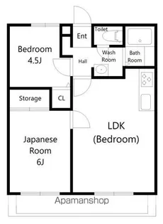 ハイツドリーム【1階】の間取り