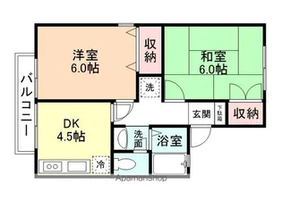 クイーンズ4【2階】の間取り