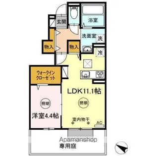 NORTH SHORE B【1階】の間取り