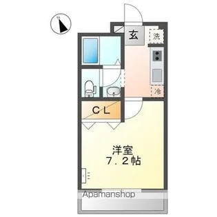 DREAM TOWN【101号室】の間取り