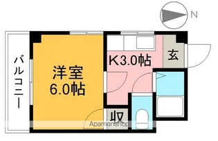 ハイツミーナ【4階】の間取り