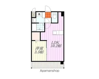 ラソンブレ木屋町Ⅲ【205号室】の間取り