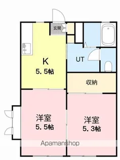 メープルヒルズ【101号室】の間取り