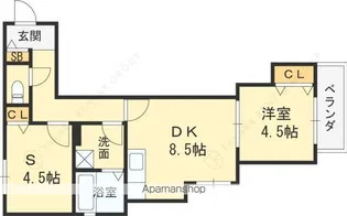 IRIS COURT岡山【2階】の間取り