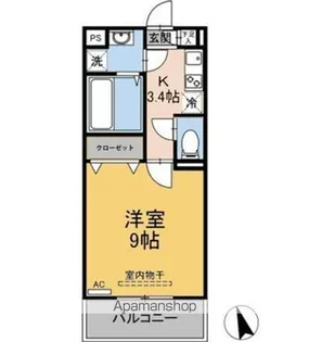 アプリシティ【2階】の間取り