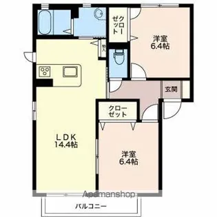 MASTTOWN島内B【2階】の間取り
