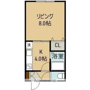 クリア北浜【113号室】の間取り