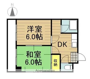 萩原ハイツ【202号室】の間取り