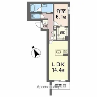 SHAMAISON SIELE【1階】の間取り