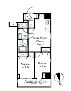 アイル大手町【3階】の間取り