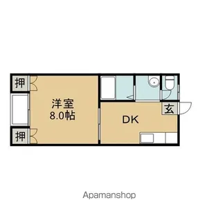 サンコーポ矢内原【2階】の間取り