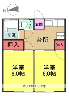 ハッピーフィールド【101号室】の間取り