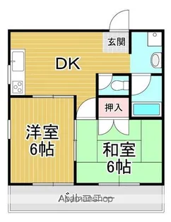 時枝コーポラス【4階】の間取り