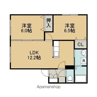 プレミールF館【1階】の間取り