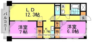 ミレニアム中野【5階】の間取り