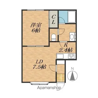 イーストハウス【2階】の間取り