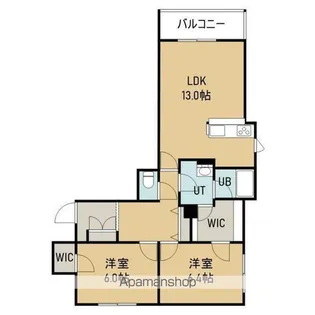 Bloom富岡【405号室】の間取り