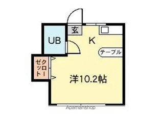 マーキュリー青葉【106号室】の間取り