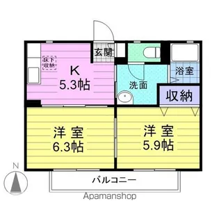 ショコラハウスⅡ【1階】の間取り