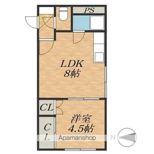 一番舘マンション【3階】の間取り