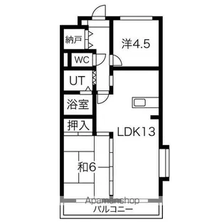 エトワール三郷【101号室】の間取り