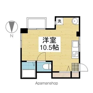 ヴィラ松山【101号室】の間取り