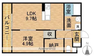 グランメゾンⅡ【3階】の間取り