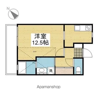 メープルコート【202号室】の間取り