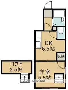 人見ハイツ【102号室】の間取り