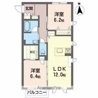 メゾンさくら【2階】の間取り