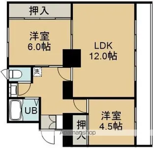 フローラ弐番館(フローラニバンカン)【4階】の間取り